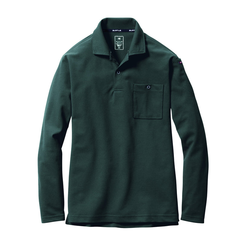 Dry Mesh series (+ Deodorant Tape)　665長袖ポロシャツ　ユニセックス　全8色 14.ミルスグリーン / S