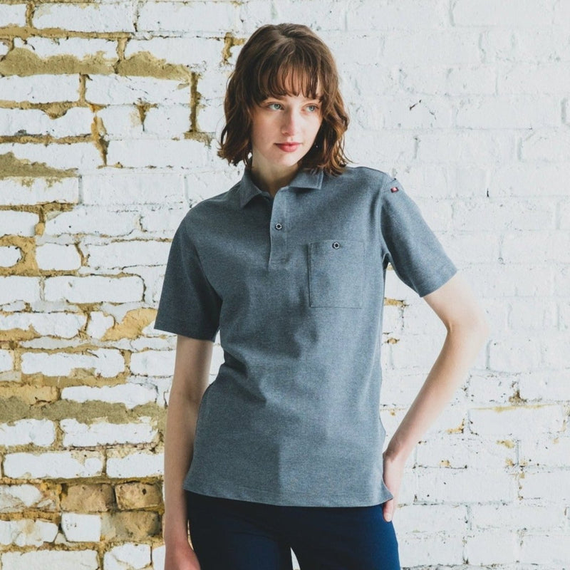 ドライタッチのメッシュ鹿の子　667半袖ポロシャツ　ユニセックス 52バーク / S