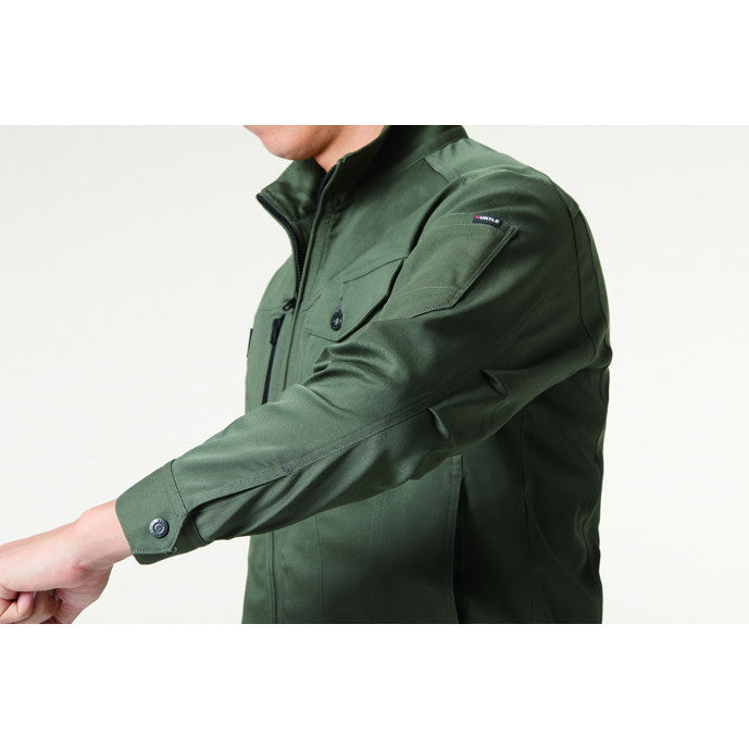 【新商品】コスパ最強！快適ストレッチのTCシリーズ　671 ジャケット　ユニセックス 14.ミルスグリーン / S