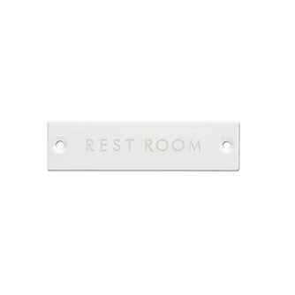 ポッシュリビング 63956 サインプレート REST ROOM ホワイト