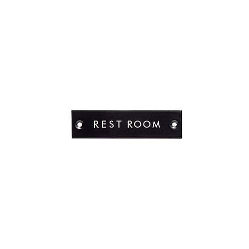ポッシュリビング 63954 サインプレート REST ROOM ブラック