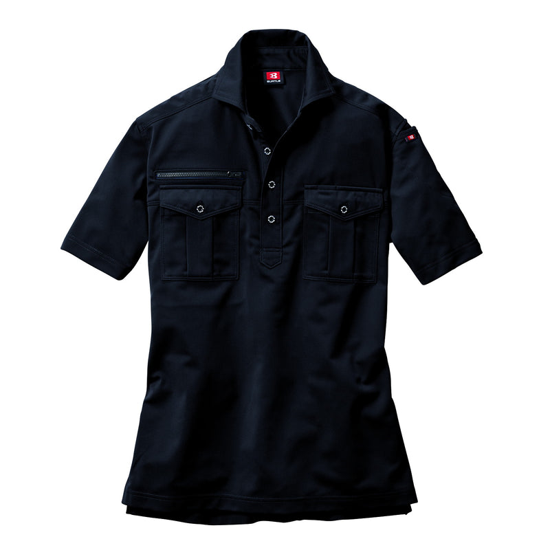 Tricot series　バツグンの耐久性と収納力を兼ねそろえるハイブリッドポロシャツ　707 半袖シャツ　ユニセックス 35ブラック / S