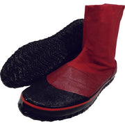 日進ゴム たびぐつ はたけ足袋#708 貼付たび マジックテープタイプ エンジ