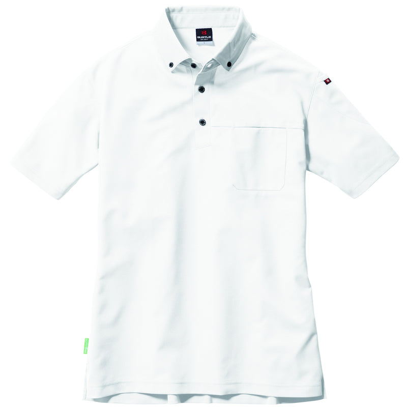 ※予約販売【2024SS新作】フォーマルなビジネスシーンに適応するボタンダウン仕様　717　Tricot series　半袖BDシャツ　ユニセックス 29ホワイト / S