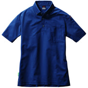 ※予約販売【2024SS新作】フォーマルなビジネスシーンに適応するボタンダウン仕様　717　Tricot series　半袖BDシャツ　ユニセックス 3ネイビー / S