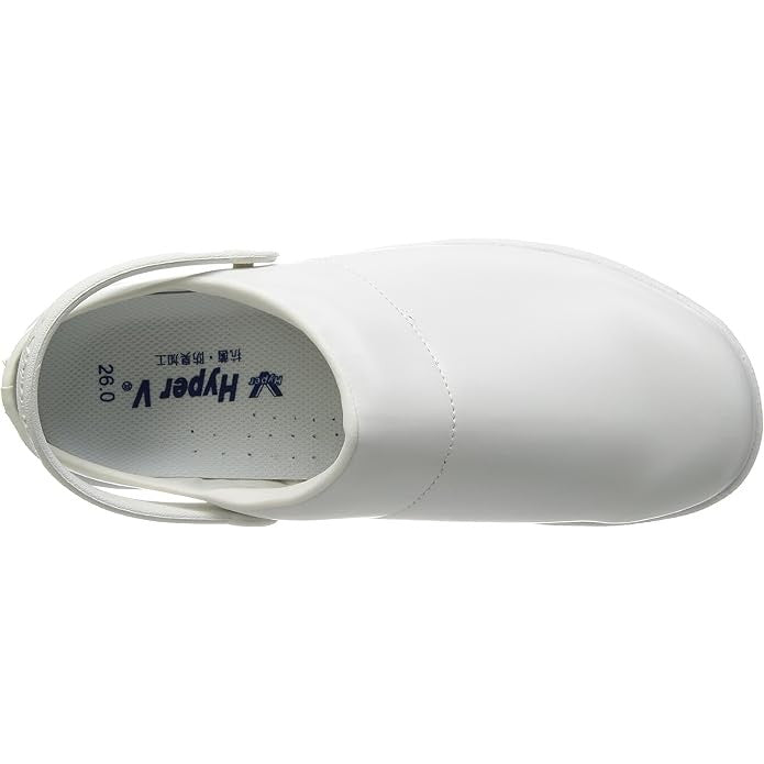 日進ゴム ハイパーV 厨房シューズ #720 サボシューズ 白 上部