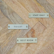 ポッシュリビング 63955 サインプレート REST ROOM アンティークゴールド