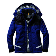 降雪エリアで圧倒的支持！　7610防水防寒ジャケット　大型フード付　ユニセックス　全6色 3ネイビー / S