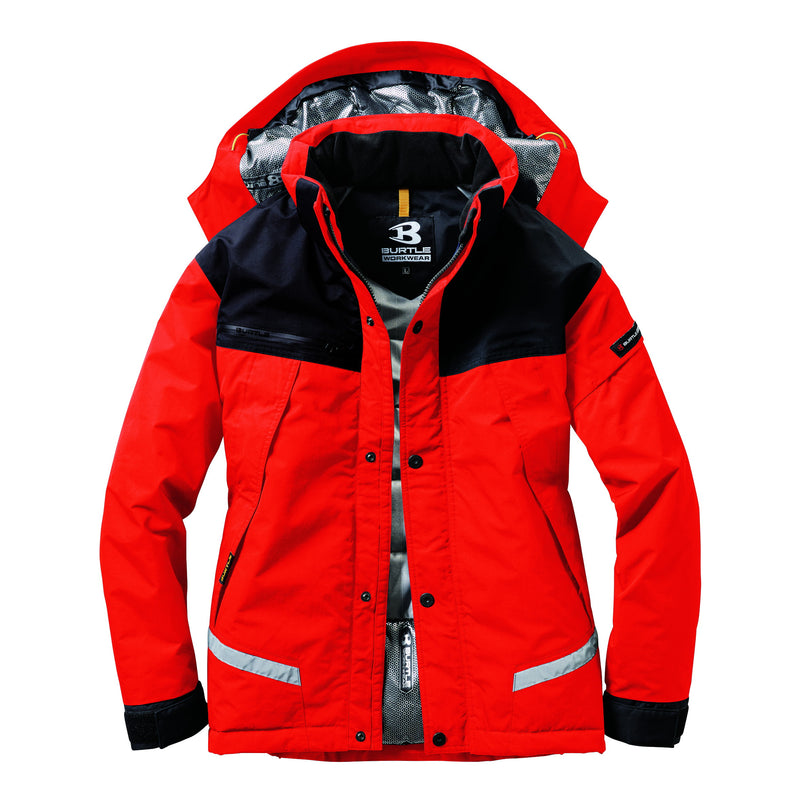 降雪エリアで圧倒的支持！　7610防水防寒ジャケット　大型フード付　ユニセックス　全6色 98カーディナル / S