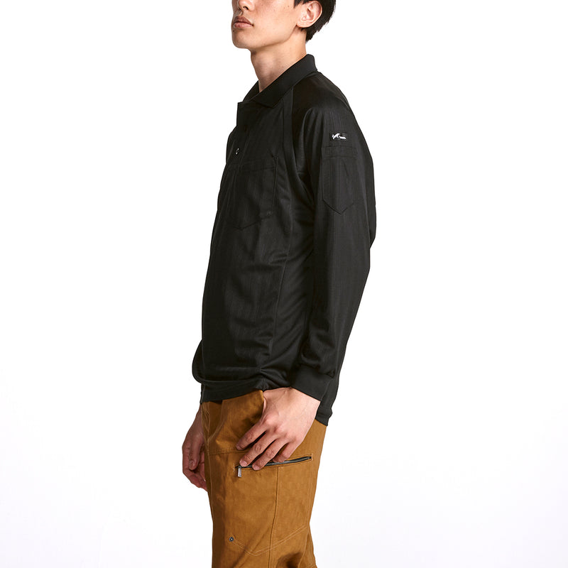 寅壱 7983-614 長袖ポロシャツ