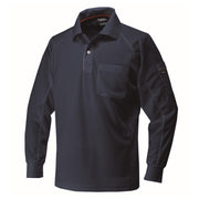 寅壱 5959-614 赤耳長袖ポロシャツ 濃コン