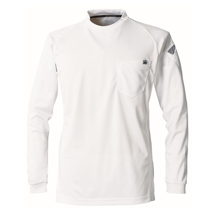 寅壱 5949-617 長袖クルーネックＴシャツ シロ