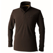 寅壱 5880-614 長袖ポロシャツ クロ