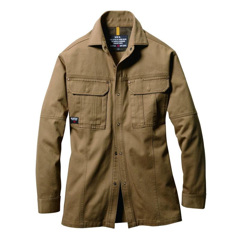 バートル 8035 長袖シャツ キャメル