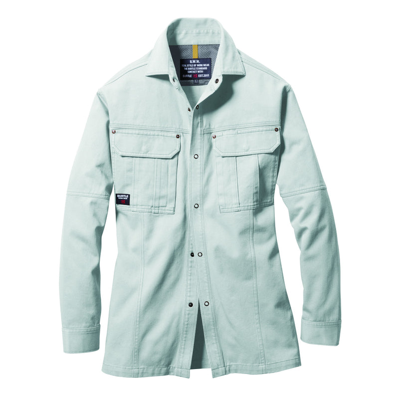 バートル 8035 長袖シャツ シルバー