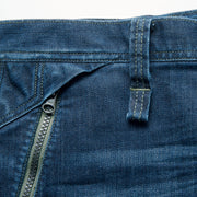 寅壱 8830-219 デニムカーゴパンツ ファスナー引手ガード