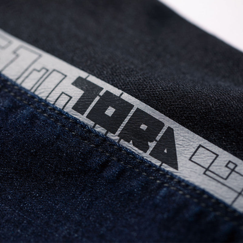 寅壱 8840-124 デニムブルゾン オリジナルプリント再帰反射付き