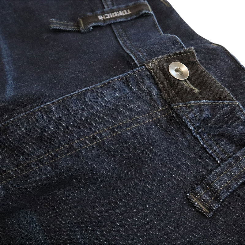 寅壱 8840-219 デニムカーゴパンツ ボタン