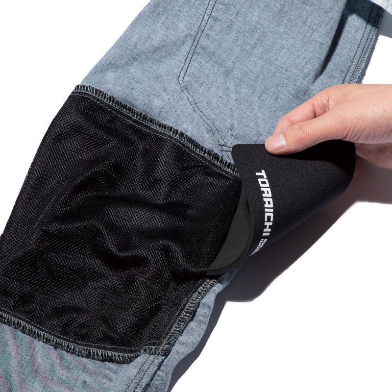 寅壱 8840-219 デニムカーゴパンツ ニーパッド取付可能