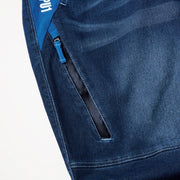 寅壱 8860-219 デニムカーゴパンツ 左大腿部に止水ファスナー