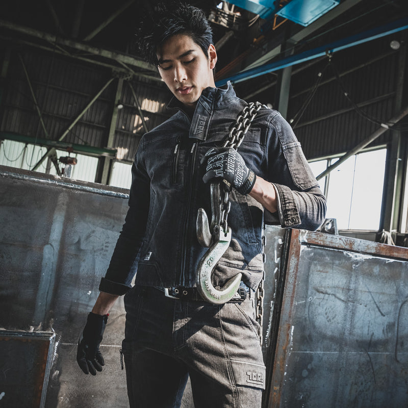 寅壱 8870-235 デニムカーゴジョガーパンツ