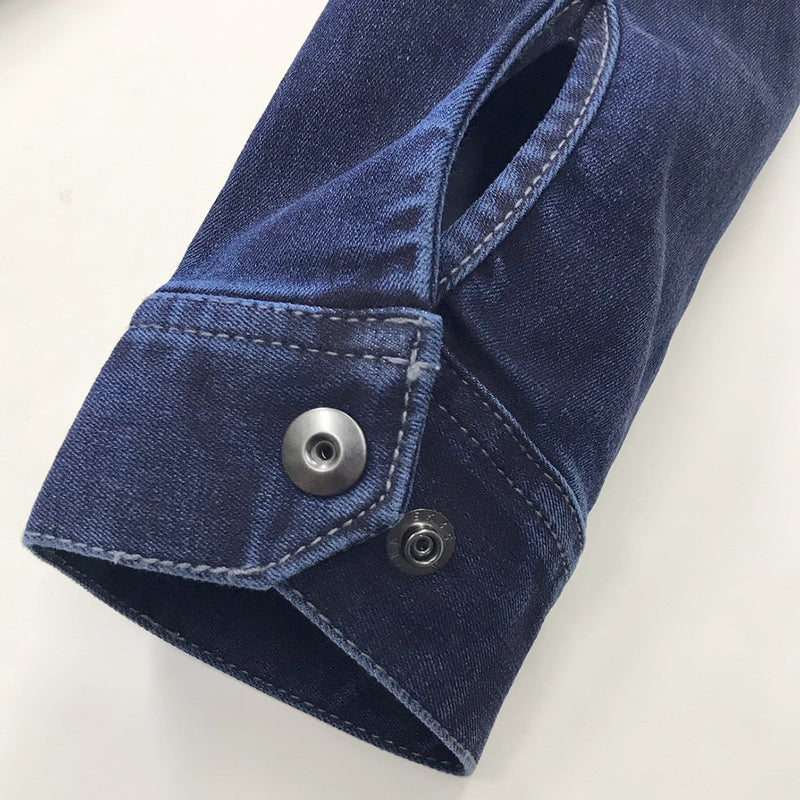 寅壱 8910-124 デニム長袖ブルゾン 袖口