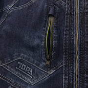 寅壱 8910-124 デニム長袖ブルゾン ジップポケット