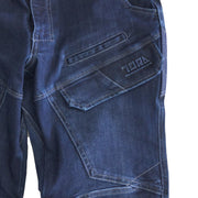 寅壱 8910-219 デニムカーゴパンツ 立体ロゴ