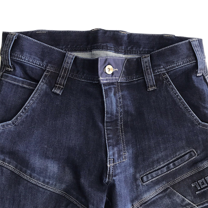 寅壱 8910-219 デニムカーゴパンツ 履き口