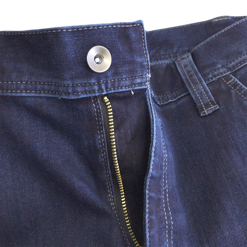 寅壱 8910-219 デニムカーゴパンツ ボタン