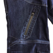 寅壱 8910-219 デニムカーゴパンツ チャック付きポケット