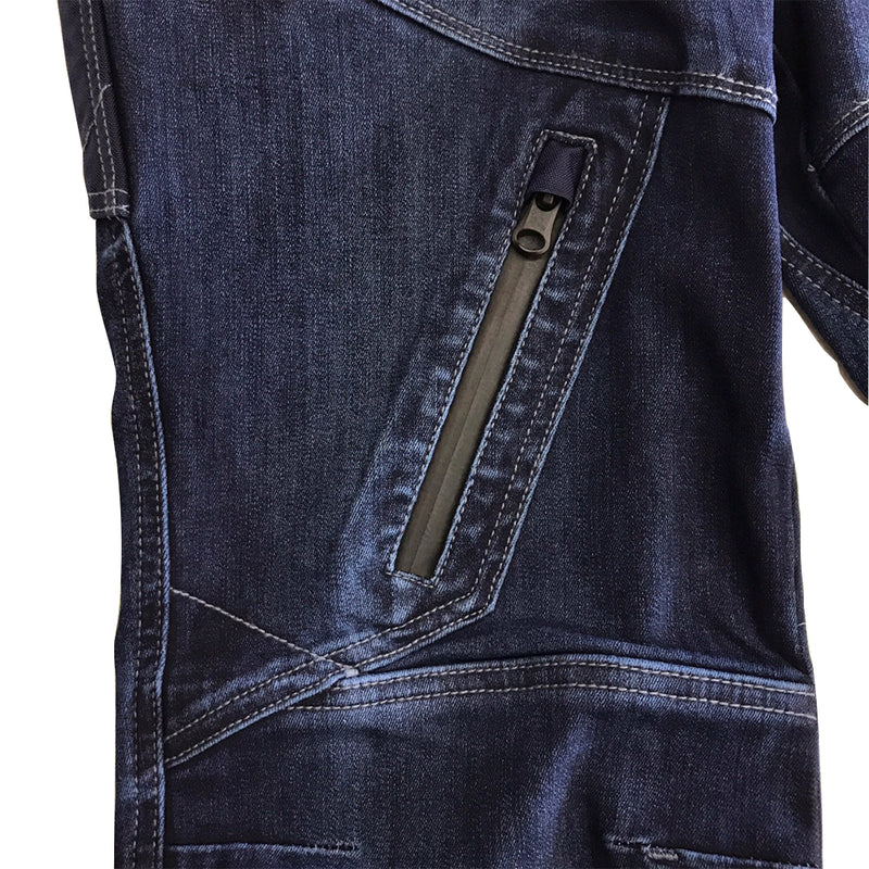 寅壱 8910-219 デニムカーゴパンツ チャック付きポケット