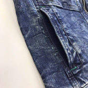 寅壱 8920-124 デニム長袖ブルゾン ポケット