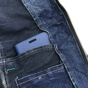寅壱 8920-124 デニム長袖ブルゾン スマホポケット