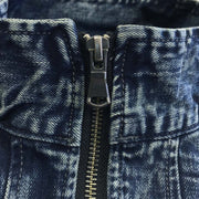 寅壱 8920-124 デニム長袖ブルゾン チャック