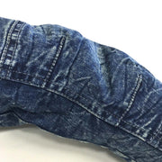 寅壱 8920-124 デニム長袖ブルゾン 肘ダーツ仕様
