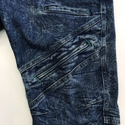 寅壱 8920-219 デニムカーゴパンツ チャック付きポケット