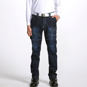 寅壱 8930-219 デニム蛇腹カーゴパンツ 着用画