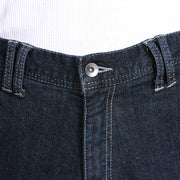 寅壱 8930-219 デニム蛇腹カーゴパンツ ボタン