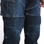 寅壱 8930-219 デニム蛇腹カーゴパンツ 桃