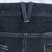 寅壱 8930-219 デニム蛇腹カーゴパンツ ベルト穴