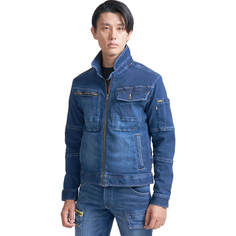 寅壱 8940-554 ライダースジャケット 着用画
