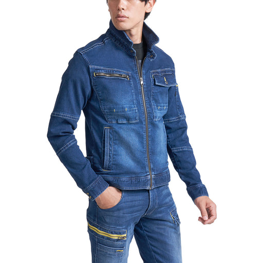 寅壱 8940-554 ライダースジャケット 着用画