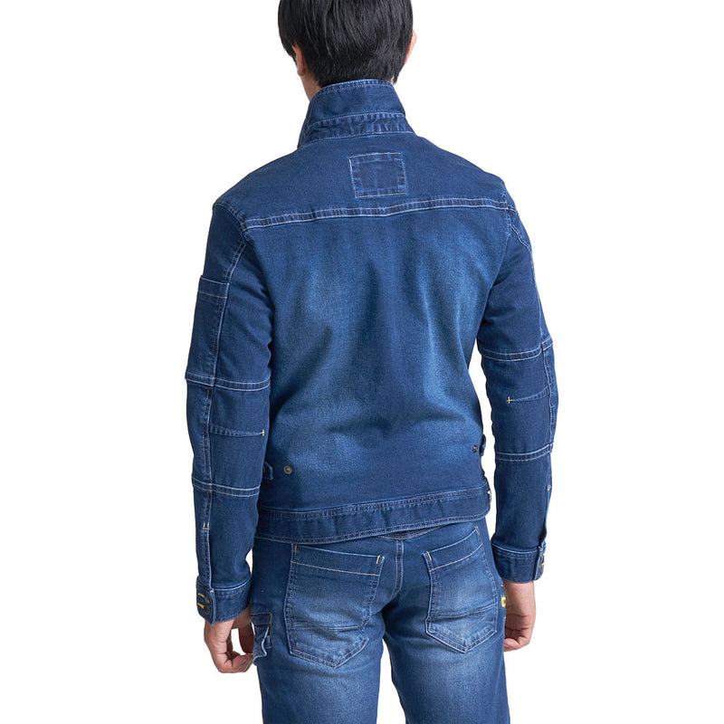 寅壱 8940-554 ライダースジャケット 着用画