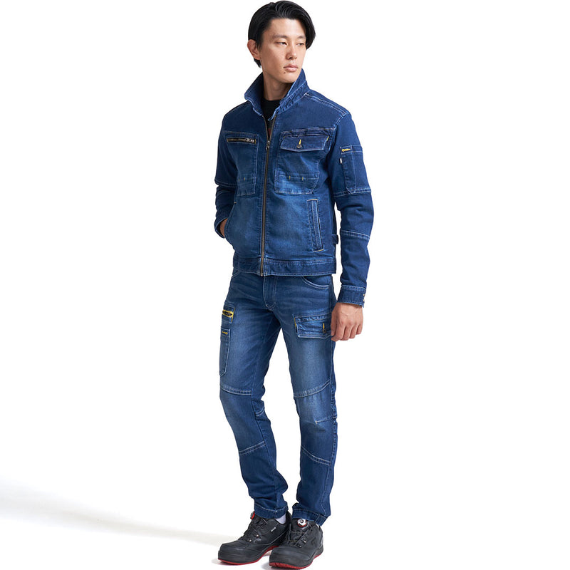 寅壱 8940-554 ライダースジャケット 全身