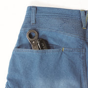 寅壱 8960-219 デニム蛇腹カーゴパンツ ポケット