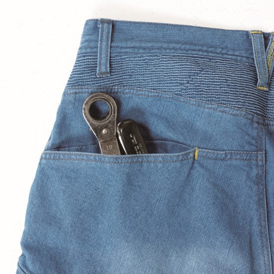 寅壱 8960-219 デニム蛇腹カーゴパンツ ポケット