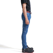 寅壱 8970-219 デニムカーゴパンツ サイド