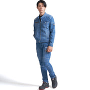 寅壱 8970-219 デニムカーゴパンツ 全身