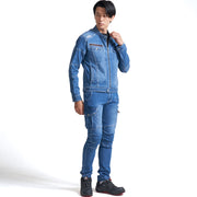 寅壱 8970-219 デニムカーゴパンツ 着用画